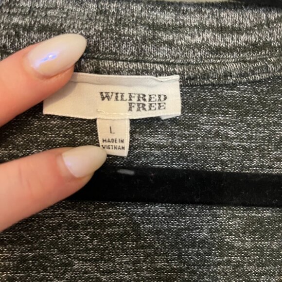 Wilfred FREE Long Sleeve Top - Green Space Dye - Picture 2 of 3